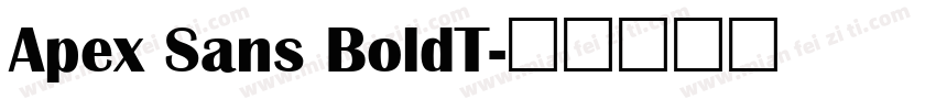 Apex Sans BoldT字体转换